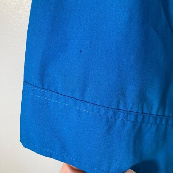 Womens Vintage American Sweetheart 1/2 Sleeve Button Shirt Blue‎ XL - Picture 7 of 7